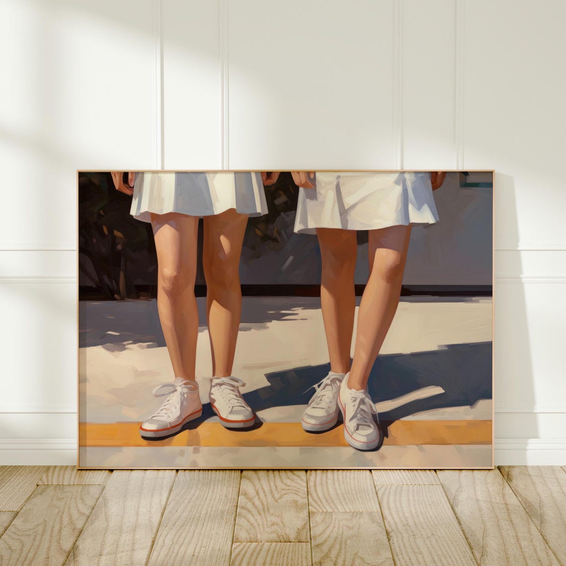 Vintage Tennis Outfit Wall Art Retro Tennis Poster Preppy Room Decor Retro College Girls Print Old Money Art