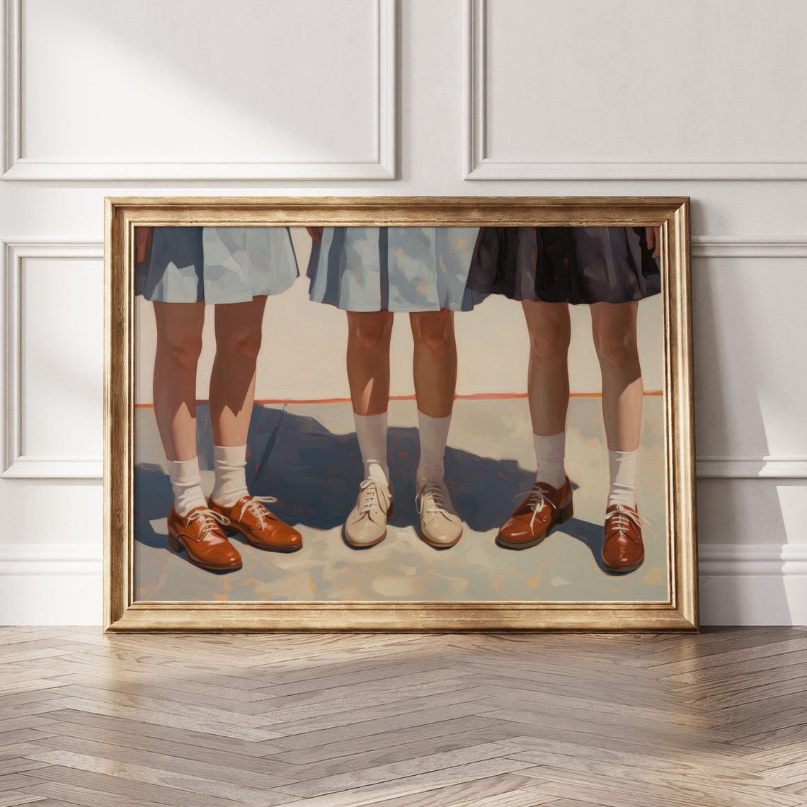Vintage College Girls Girly Wall Art Print Girly Vintage Trendy Moody Wall Art Preppy Vintage Room Decor Retro Neutral Poster - Image 5