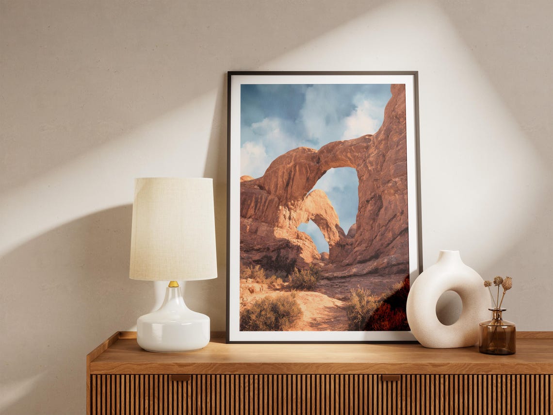 Arches National Park Utah Double Arch Sandstone Desert Poster - Image 4