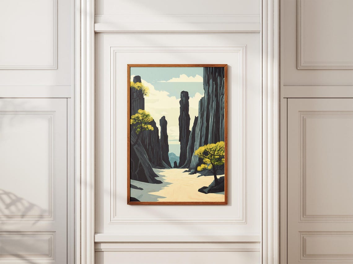 Tsingy De Bemaraha Great Stone Forest Limestone Spires Poster - Image 2