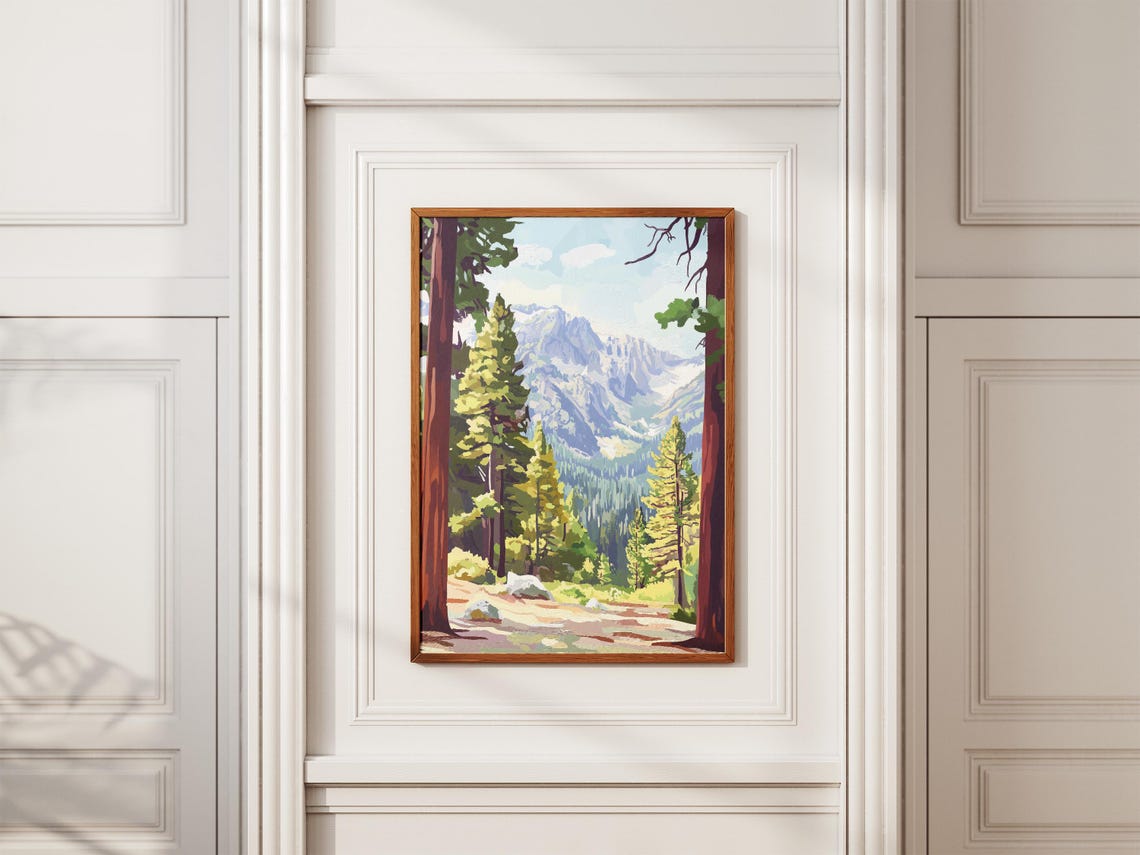 Sequoia National Park Giant Trees Mountain View Travel Poster - Image 2