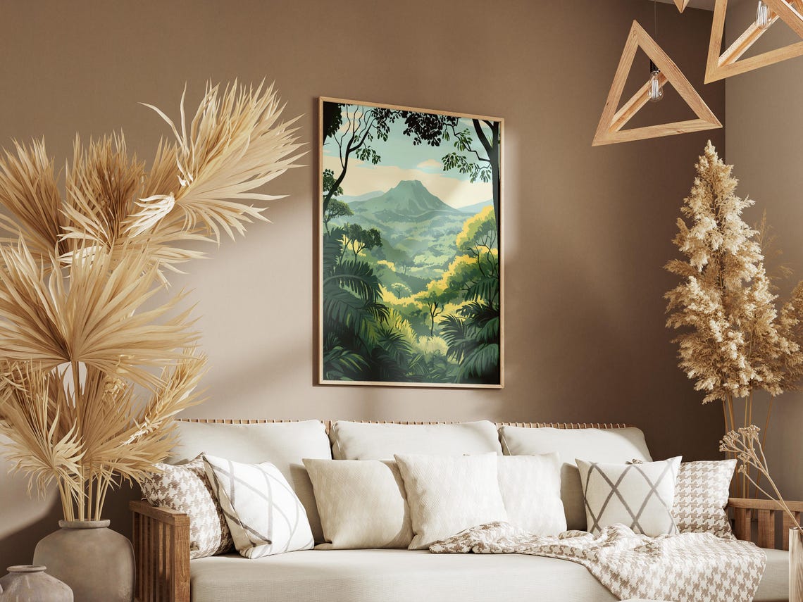 Mount Nimba Ivory Coast Rainforest Mountain View Nature Poster - Image 3