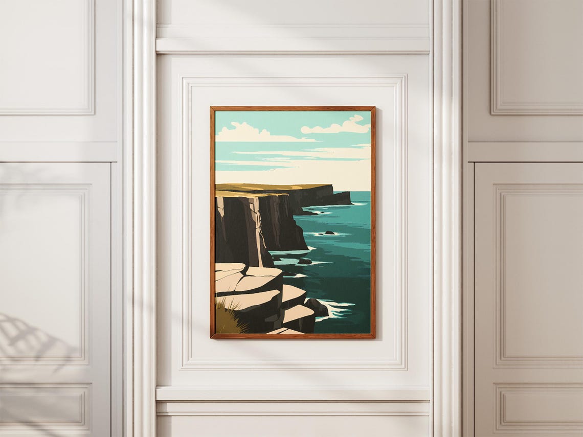 Mistaken Point Newfoundland Poster Canada Ocean Cliffs Landscape - Image 2