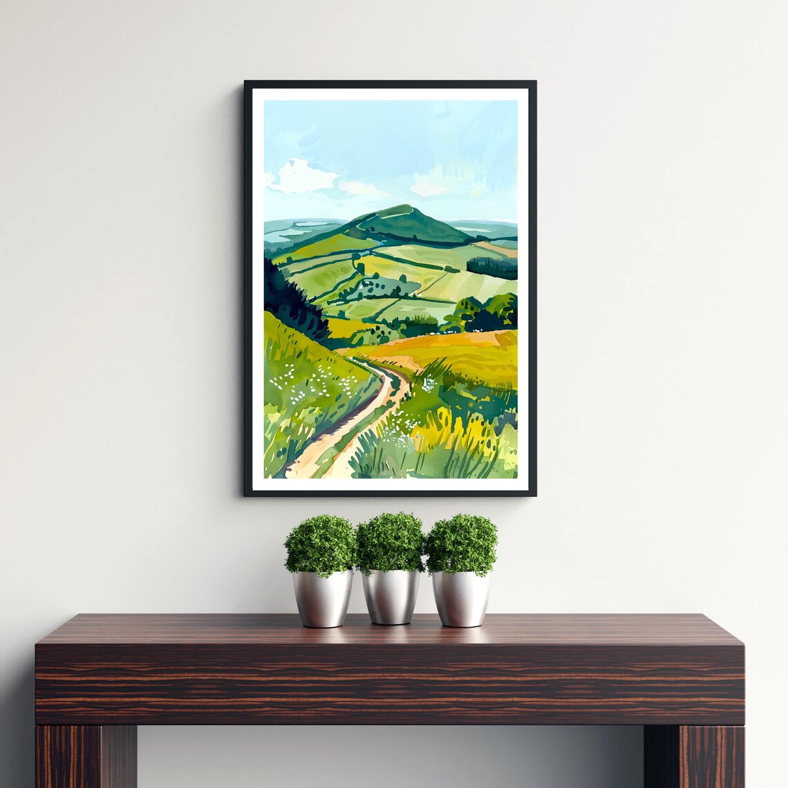 Chiltern Hills England Travel Poster, British Landscape - Image 3