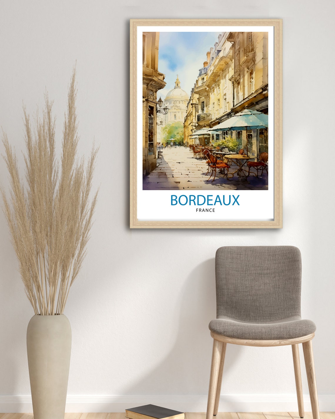 Bordeaux France Travel Print Bordeaux Wall Decor Bordeaux Poster France Travel Prints Bordeaux Art Print Bordeaux Illustration Bordeaux - Image 2