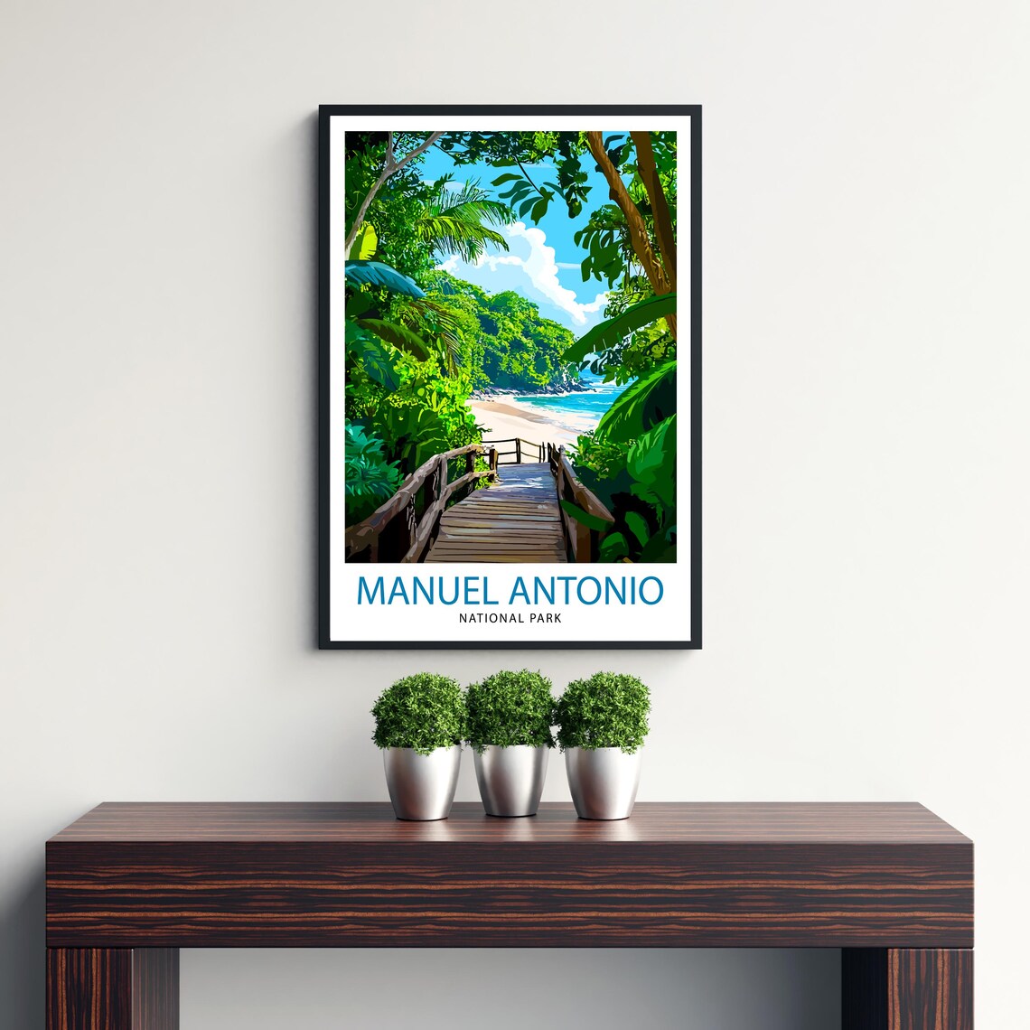Manuel Antonio National Park Costa Rica Beach Jungle Tropical Poster - Image 3