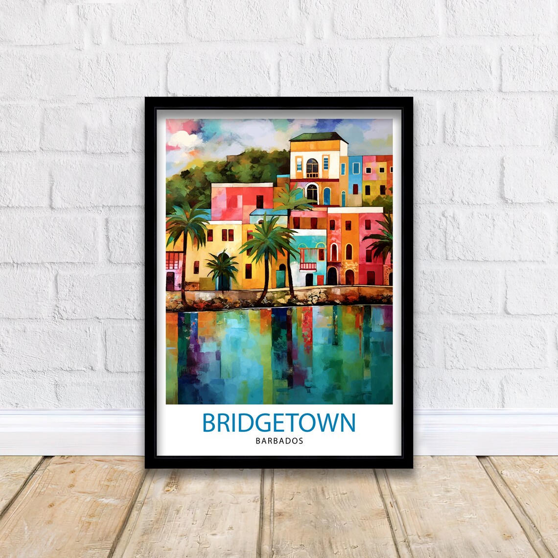 Bridgetown Barbados Travel Poster, Wall Decor - Image 2