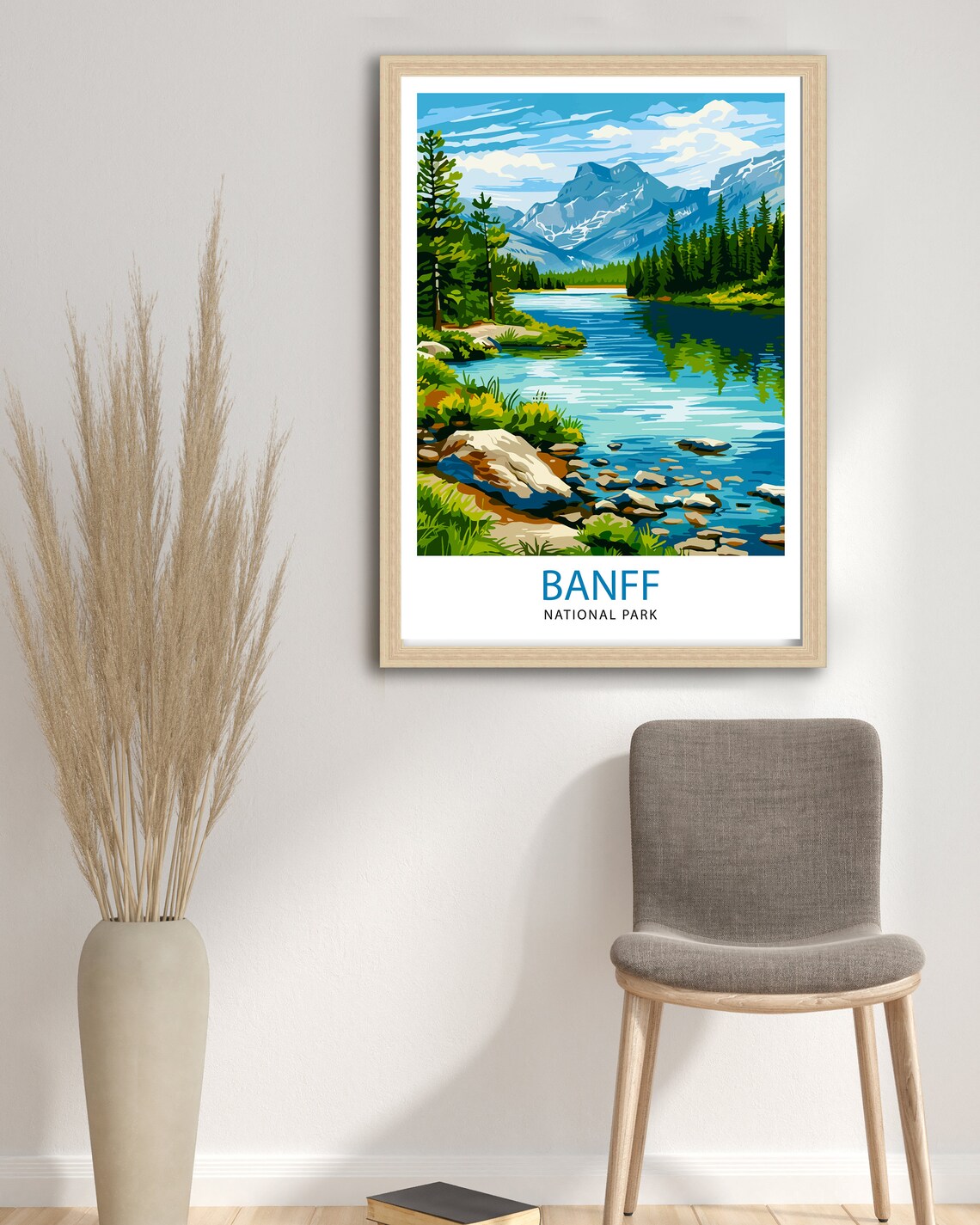 Banff National Park Travel Poster, Canada Illustration - Image 2