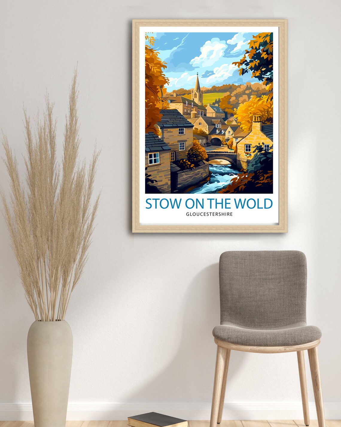 Stow On The Wold Cotswold Village Gloucestershire Travel Poster - Image 2