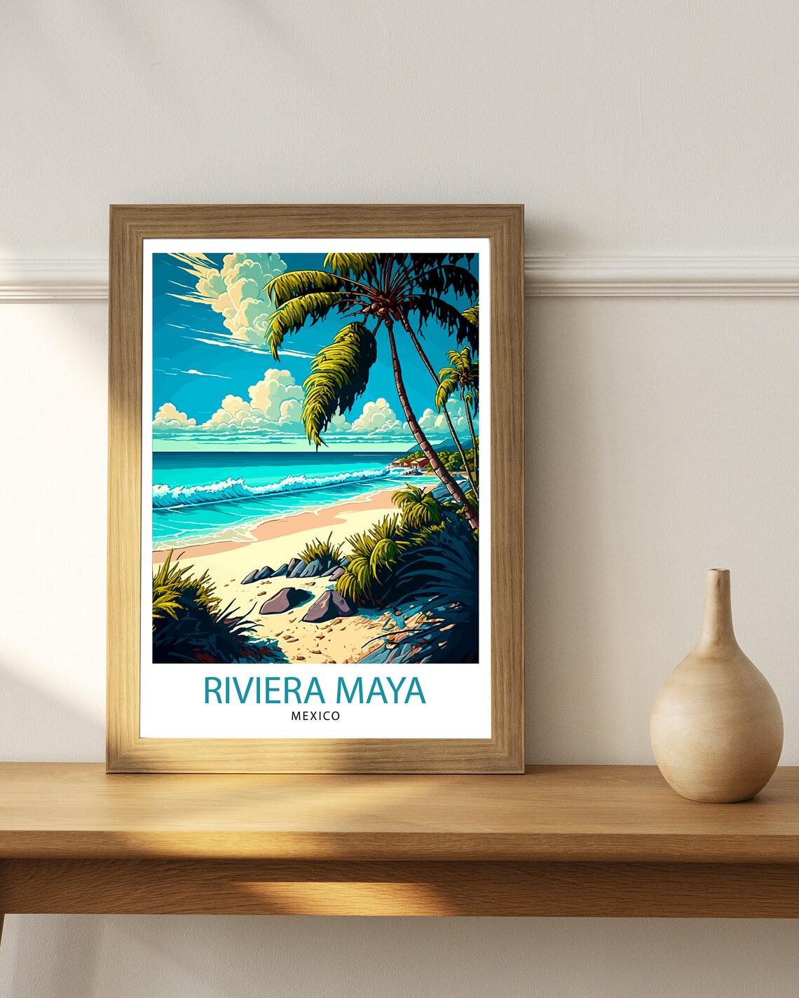 Riviera Maya Mexico Travel Poster, Home Decor - Image 2