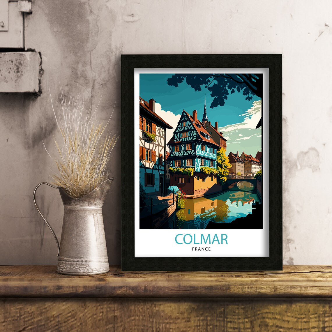 Colmar France Vintage Travel Poster, Europe - Image 3