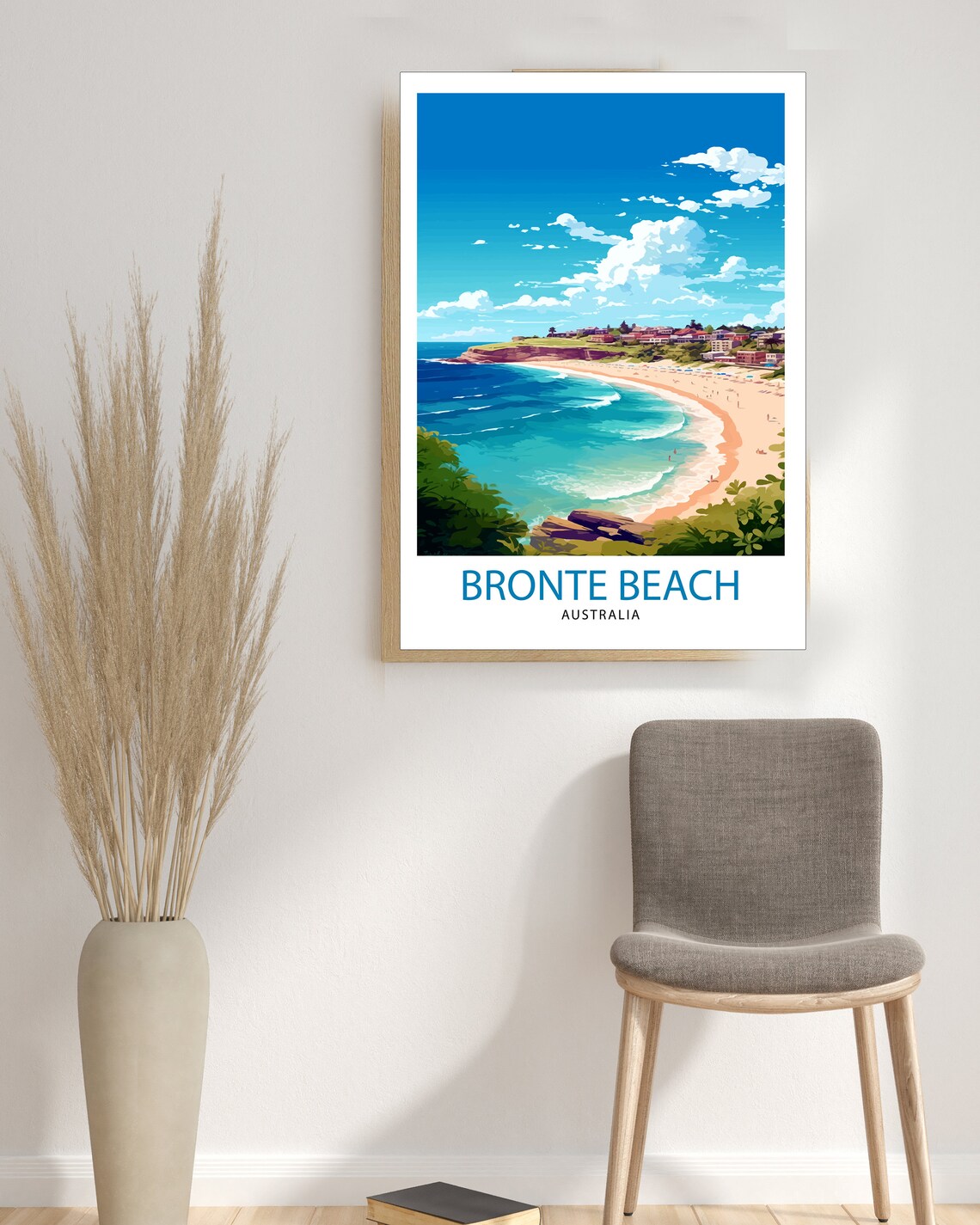 Bronte Beach Australia Turquoise Bay Coastal Surf Travel Poster - Image 3