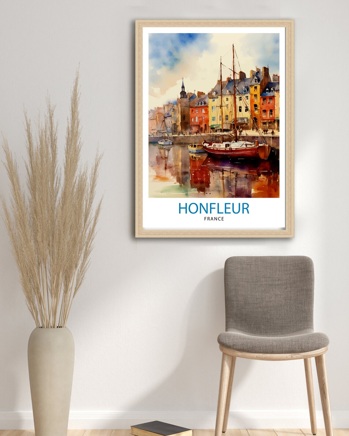 Honfleur France Travel Poster, European Wall Decor - Image 3