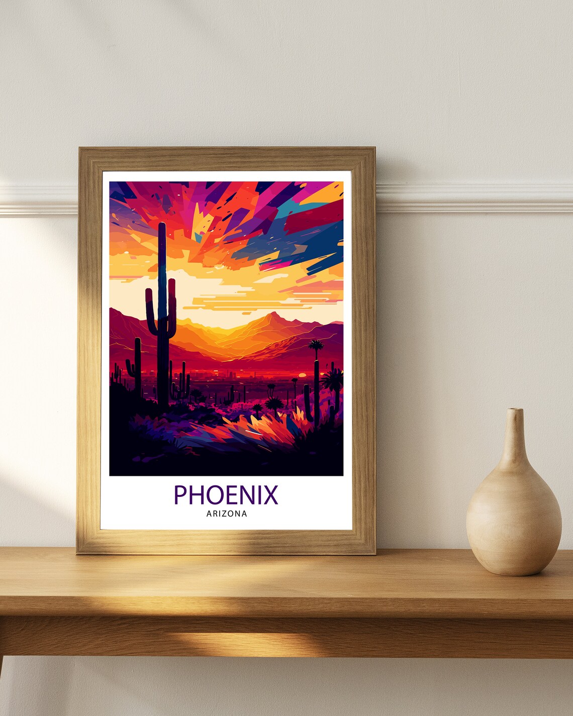 Phoenix Arizona Travel Poster, Home Decor - Image 2