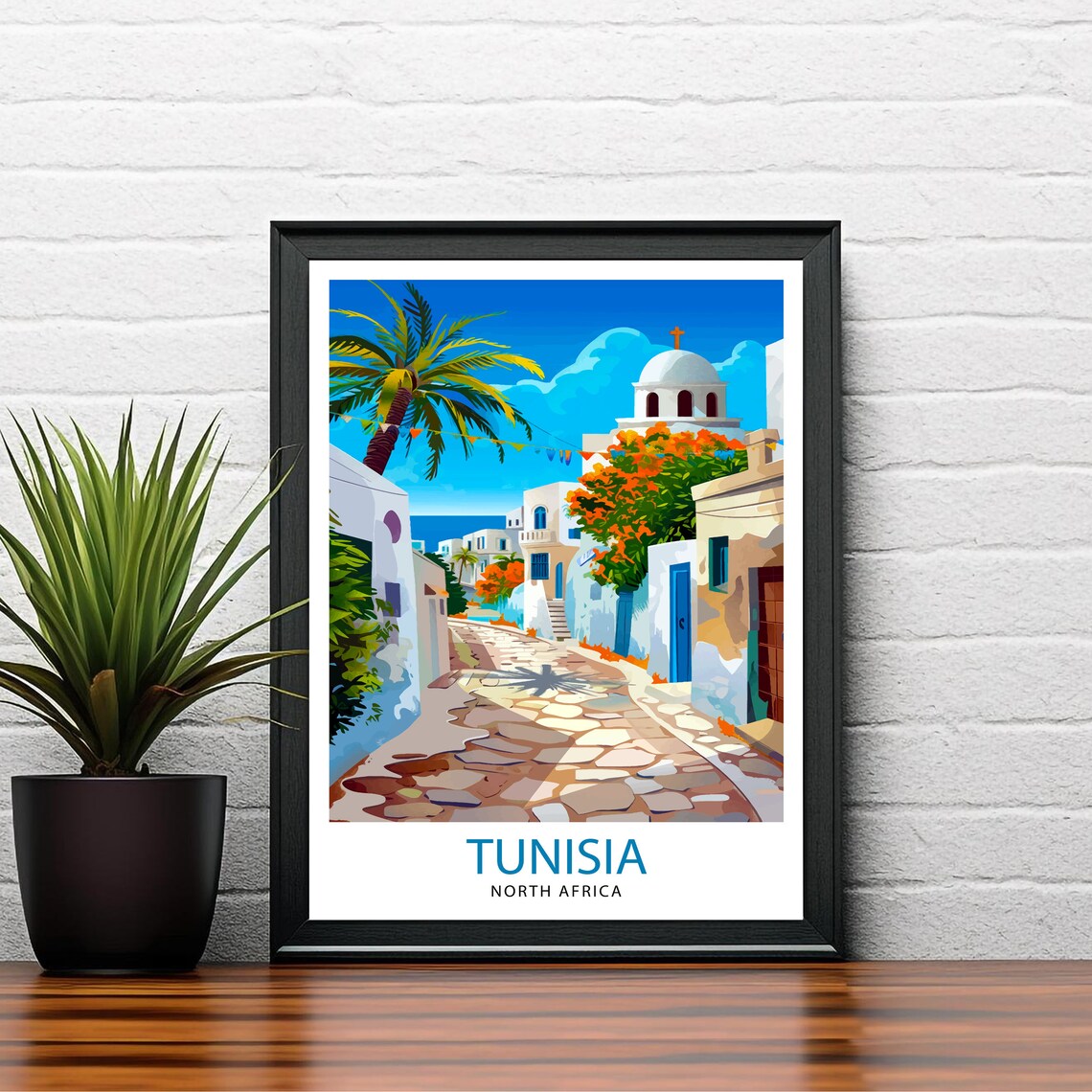 Tunisia Travel Print, North Africa Wall Decor - Image 2