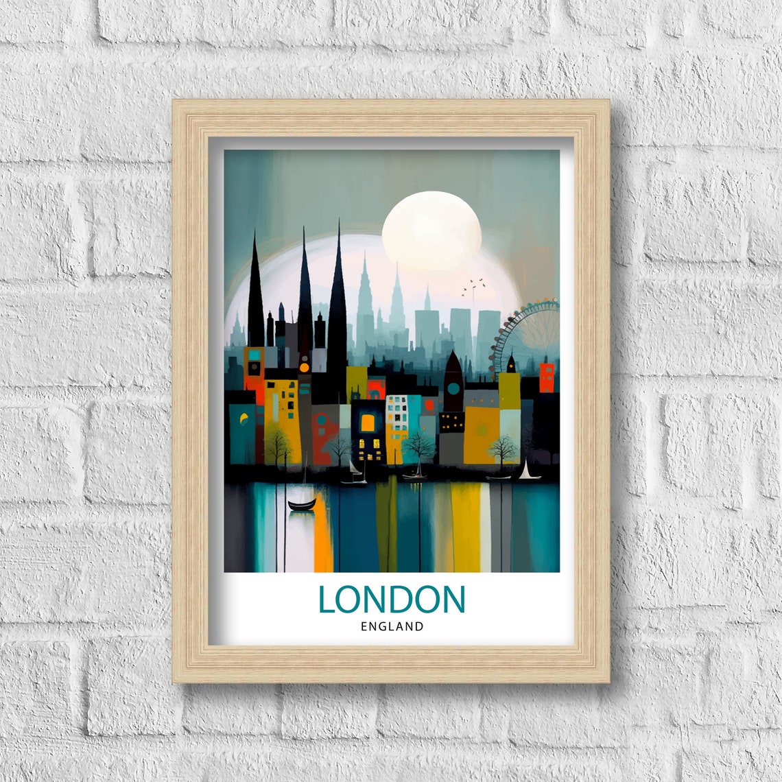 London England Travel Print London Wall Decor London Poster England Travel Prints London Art Print London Illustration London Wall Art - Image 3