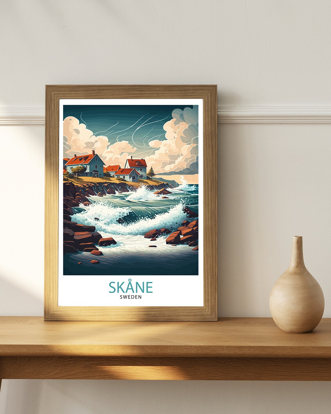 Skane Sweden Travel Poster, Wall Decor - Image 2