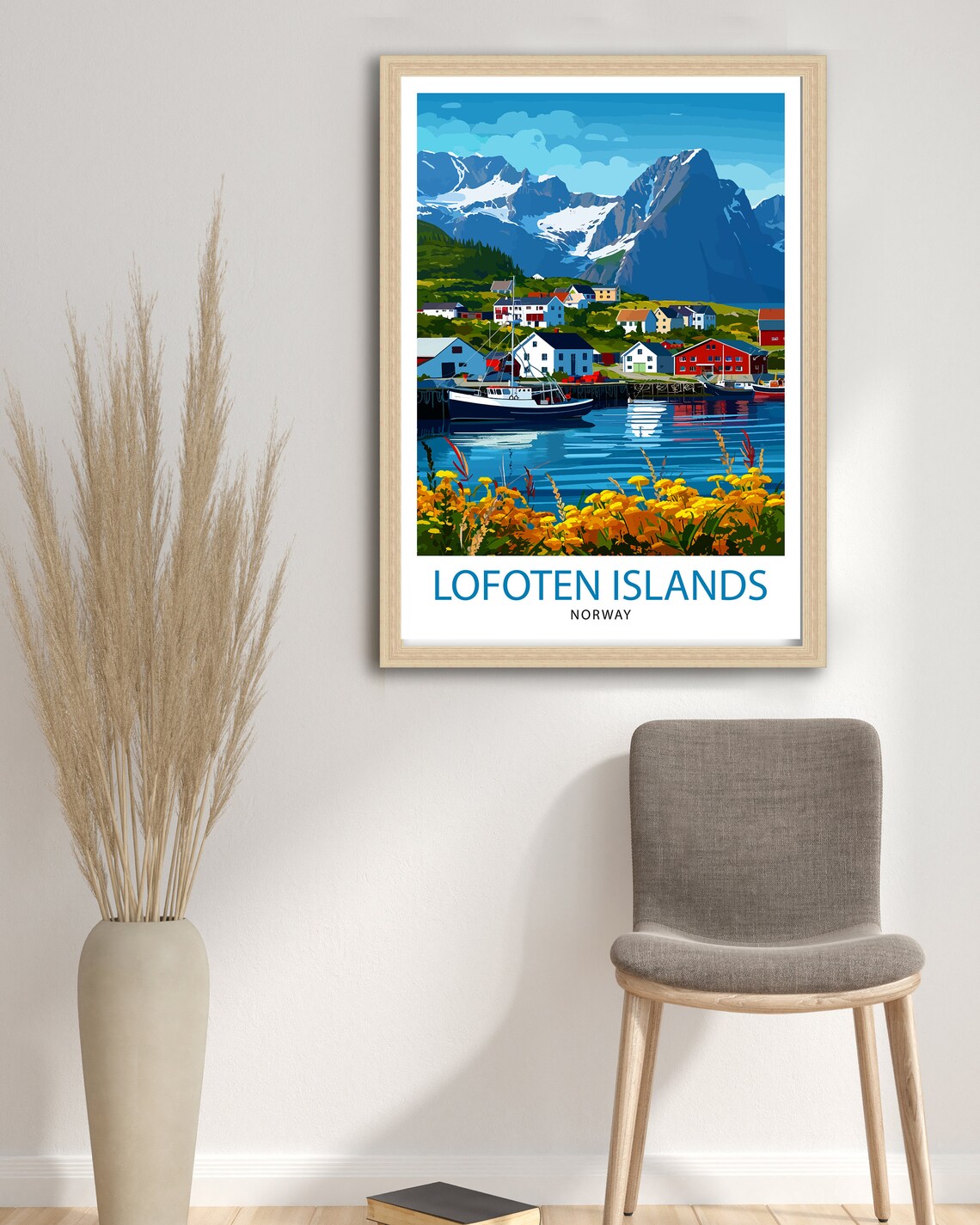 Lofoten Islands Travel Poster, Norway Wall Decor - Image 2