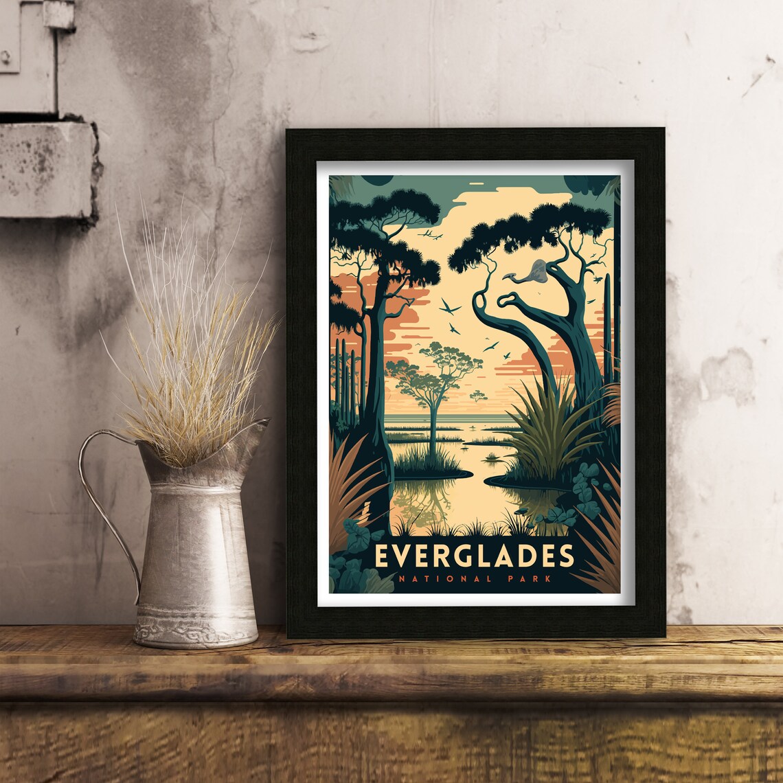 Everglades Travel Poster, National Park Print - Image 2