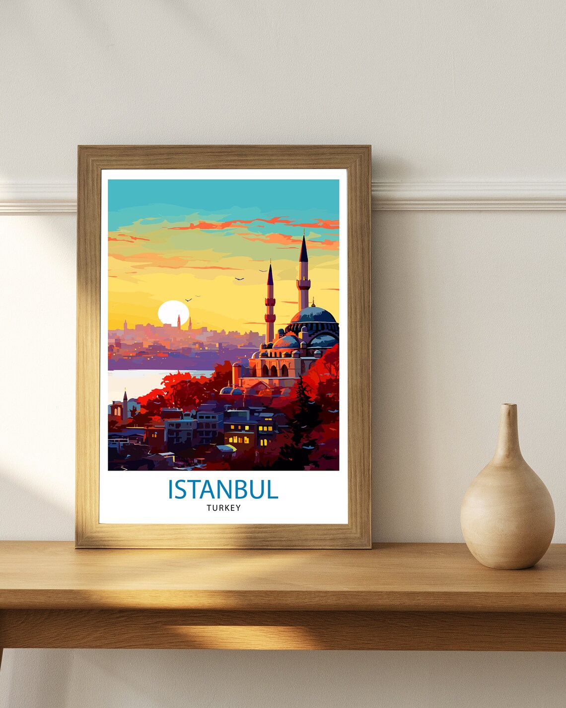 Istanbul Turkey Travel Poster, Turkey Home Decor - Image 2