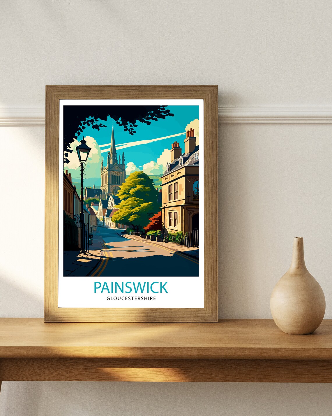 Painswick Gloucestershire Cotswold Church Street Travel Poster - Image 3