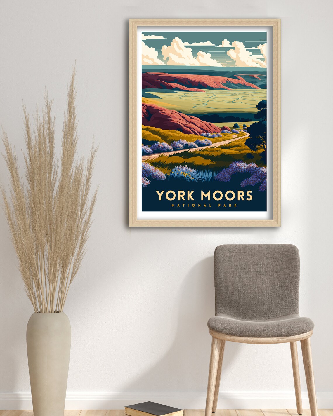 North York Moors Travel Poster, Yorkshire National Park - Image 3