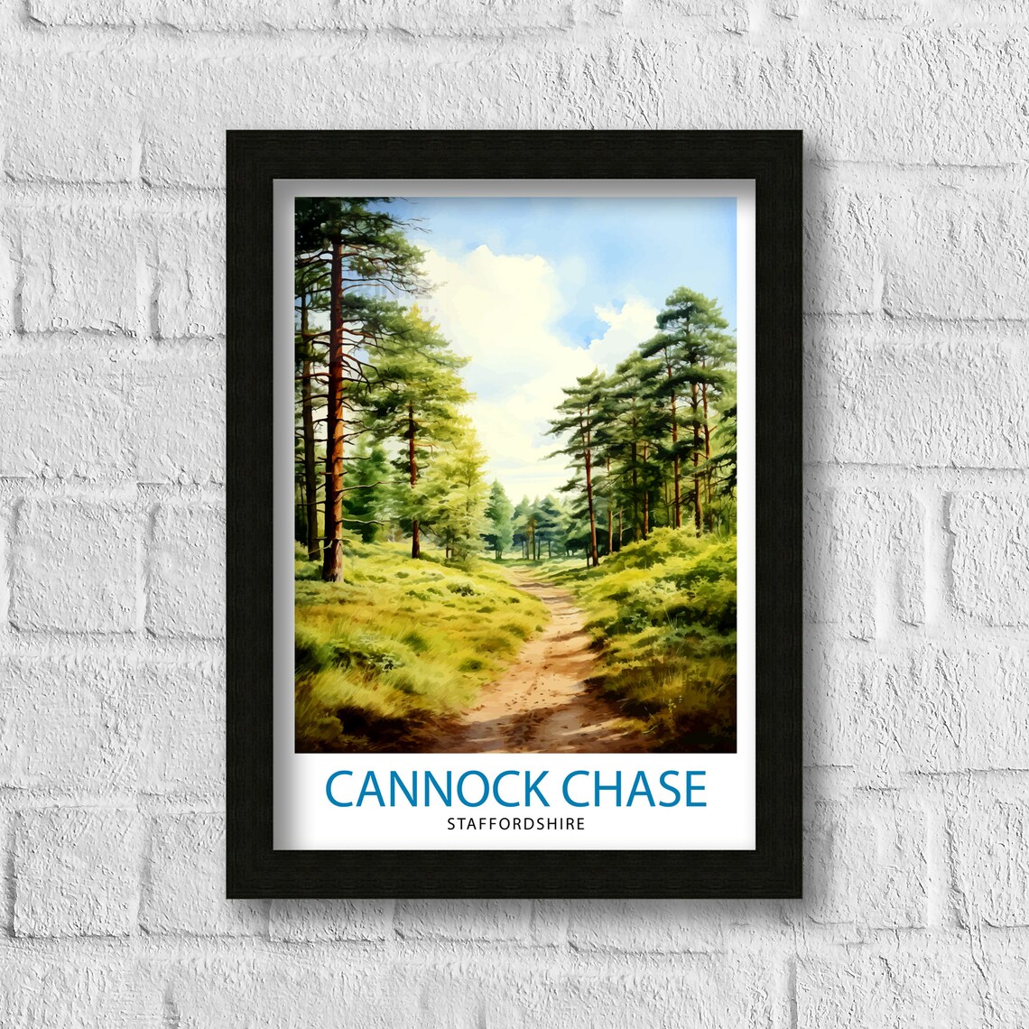 Cannock Chase AONB, Staffordshire Nature Reserve Art Print - Image 3