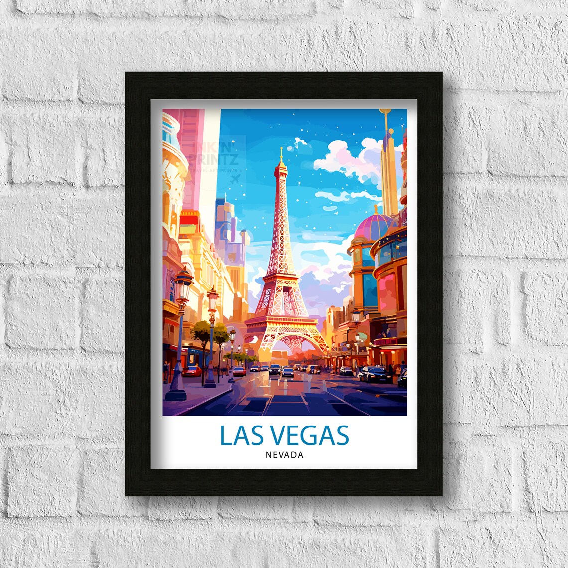 Las Vegas Travel Poster, Nevada Travel Print - Image 3