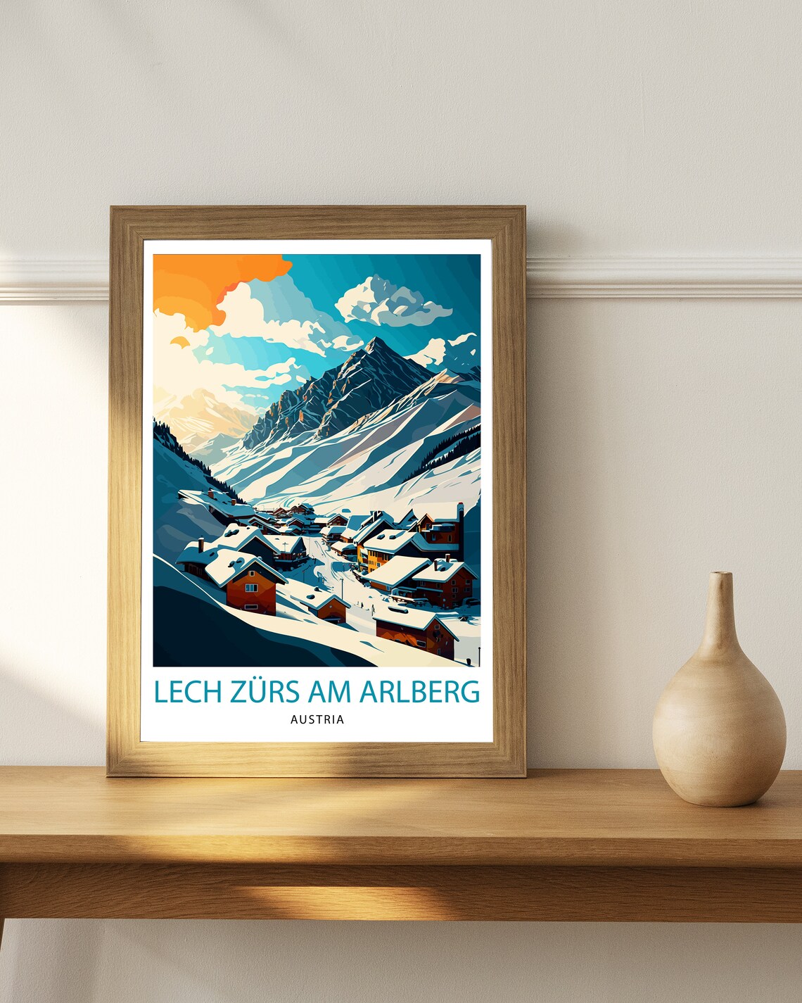 Lech Zurs Am Arlberg Austria Travel Poster - Image 2