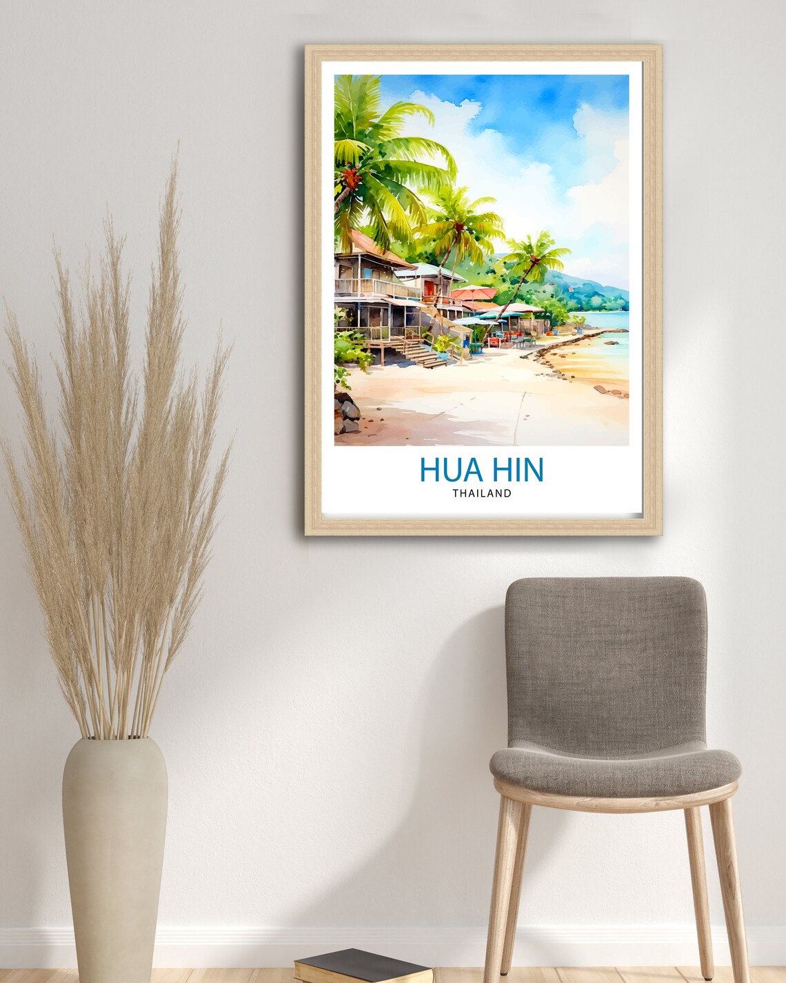 Hua Hin Thailand Travel Poster, Asia Wall Decor - Image 3