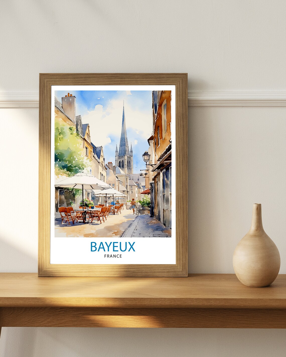 Bayeux France Travel Poster, Europe Wall Decor - Image 2