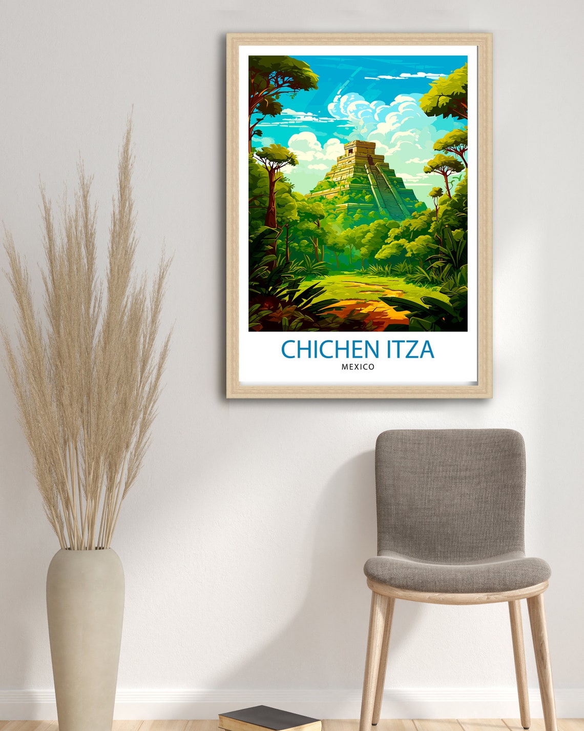 Chichen Itza Mexico Travel Print Chichen Itza Wall Decor Chichen Itza Poster Chichen Itza Art Print Chichen Itza Wall Art Chichen Itza - Image 3