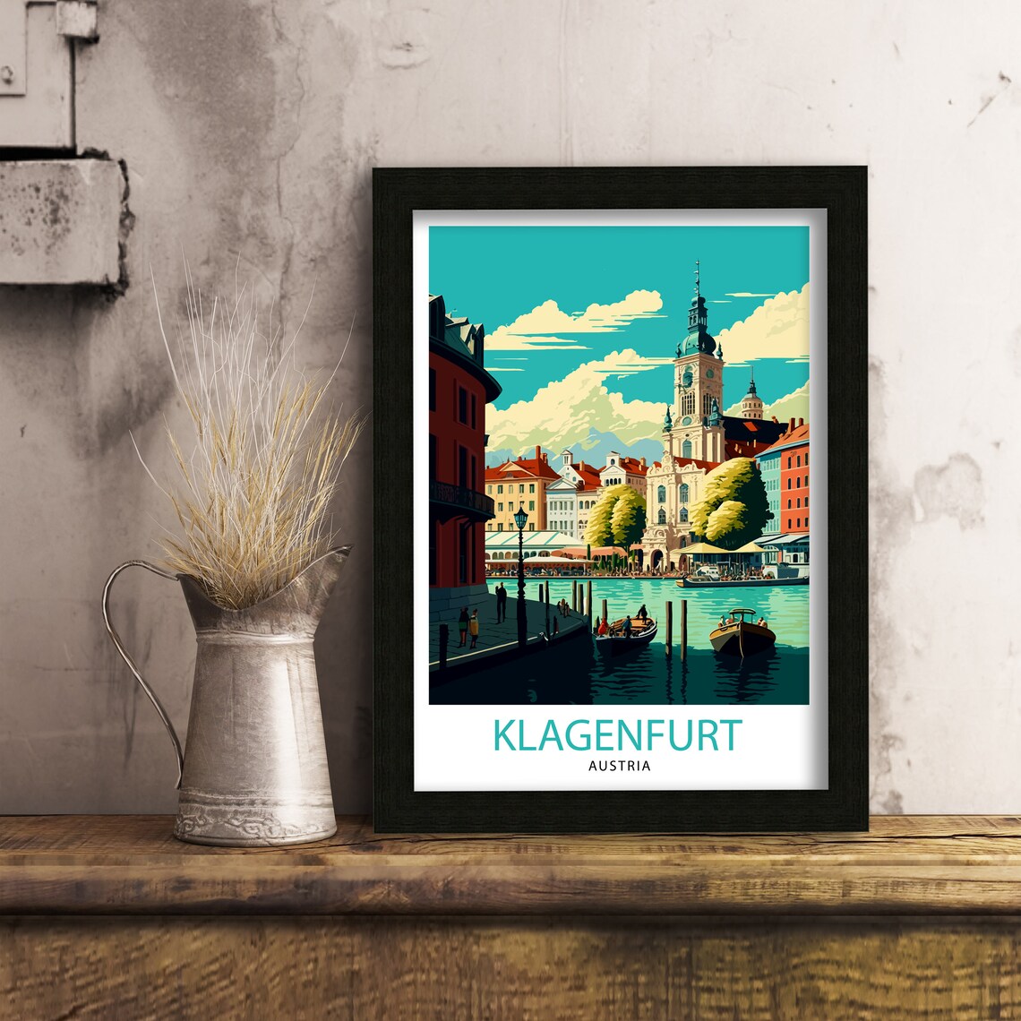 Klagenfurt Austria Travel Poster, Europe Wall Art - Image 3