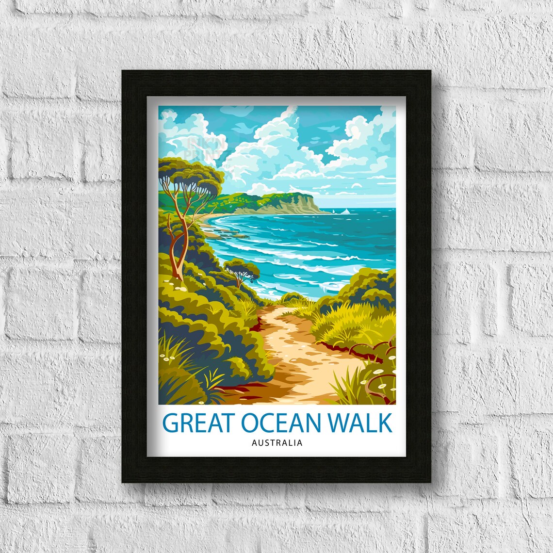 Great Ocean Walk Australia Coastal Trail Hiking Scenic Poster - Image 3