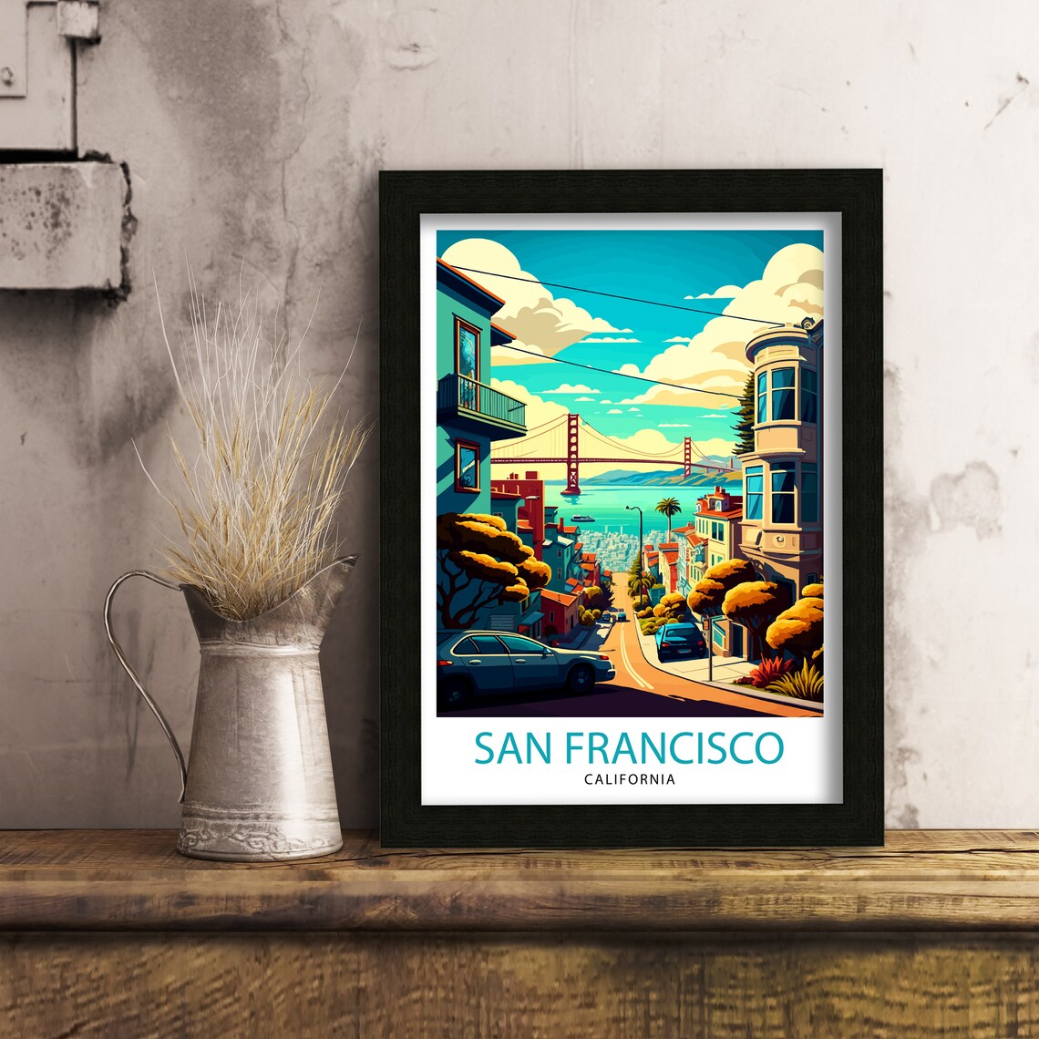 San Francisco Travel Poster, Home Decor Print - Image 2