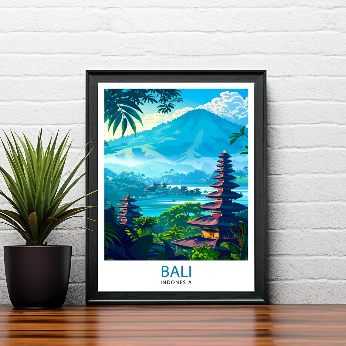 Bali Indonesia Travel Poster, Place Wall Decor - Image 2