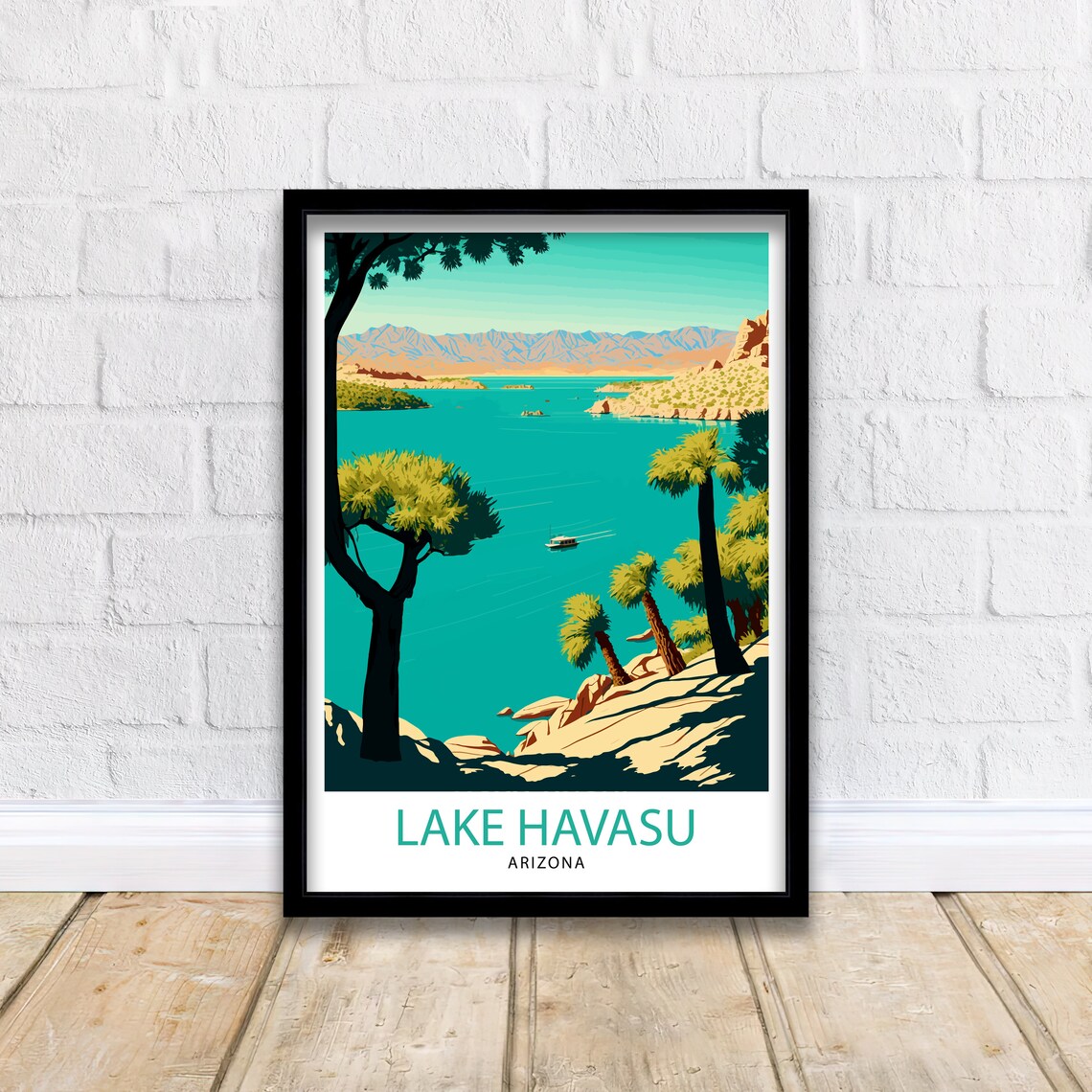 Lake Havasu Arizona Travel Poster, Home Decor - Image 2