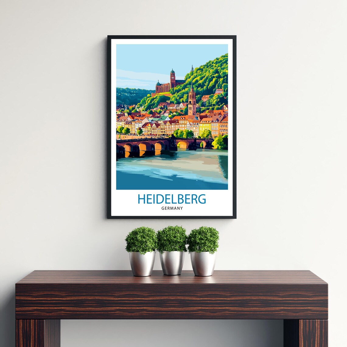 Heidelberg Germany Travel Poster, European Wall Decor - Image 3