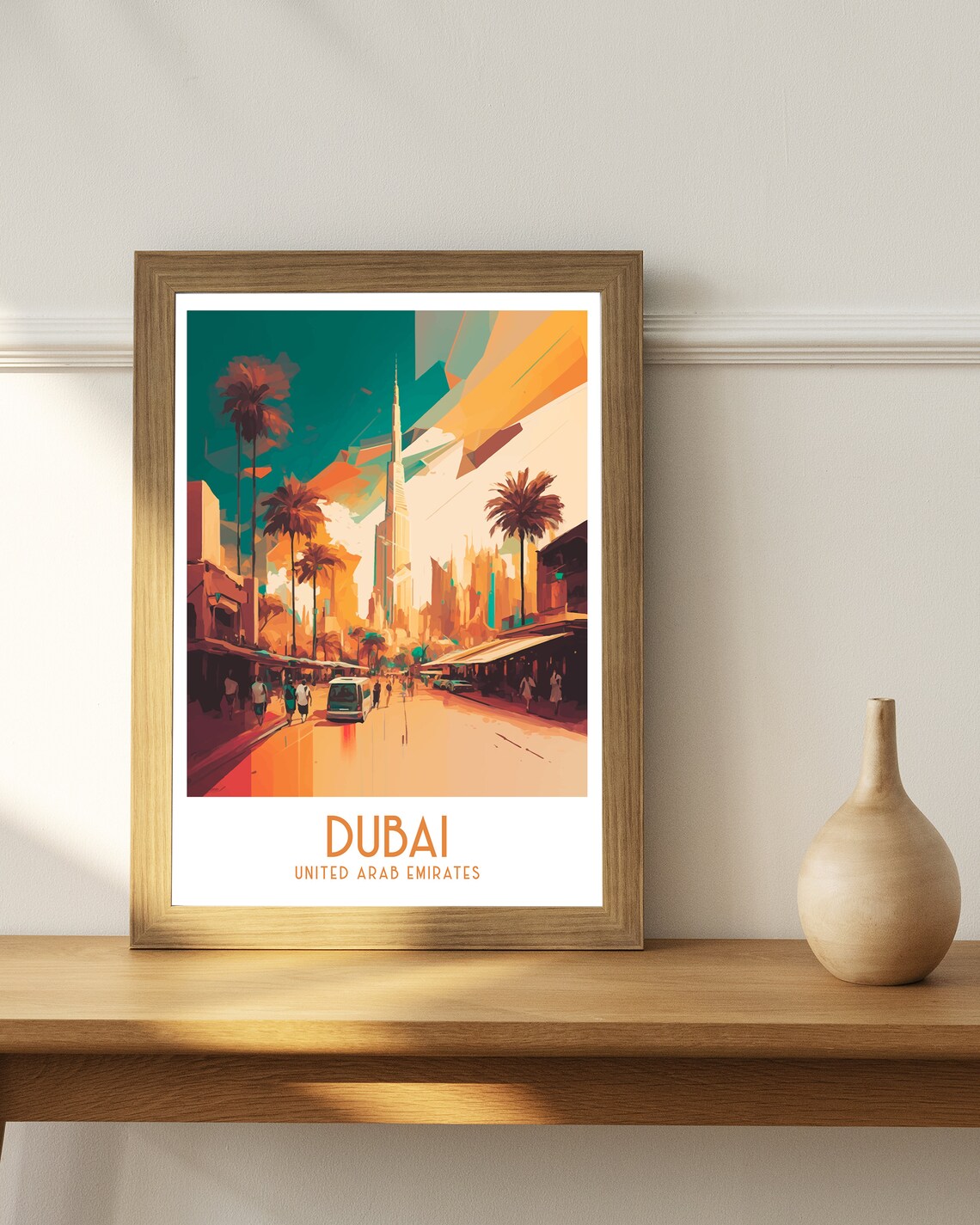 Dubai UAE Travel Poster, Home Living Decor - Image 2