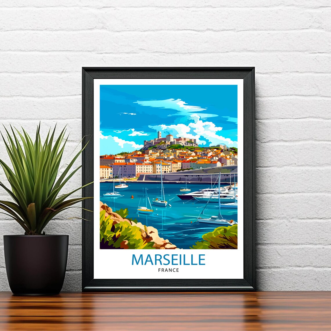 Marseille France Travel Poster, French City Decor - Image 2