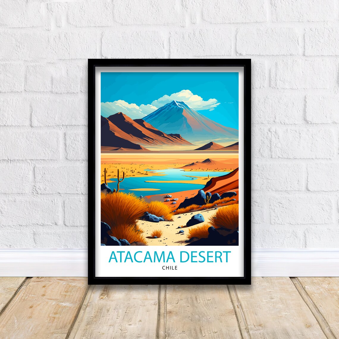 Atacama Desert Travel Poster, Atacama Chile - Image 2