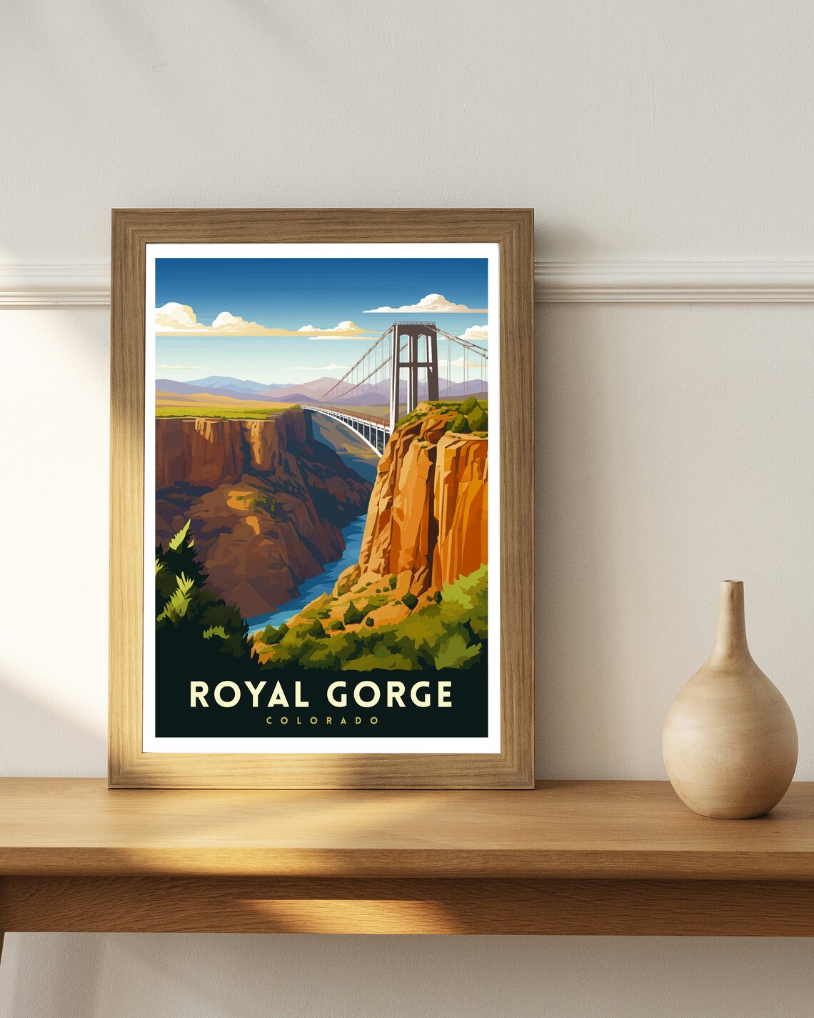 Royal Gorge Bridge Colorado Travel Poster - Image 2