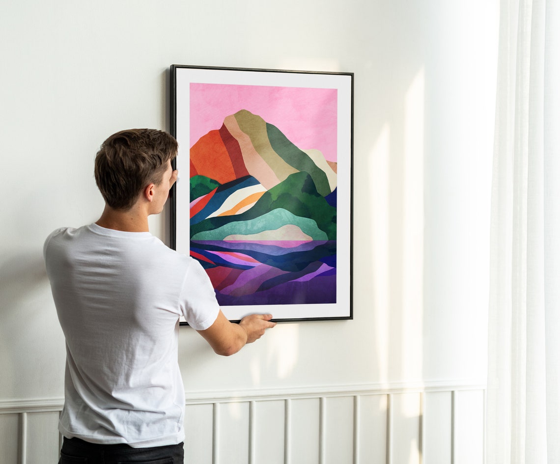 New Day Mountain Landscape Art Print - Image 4