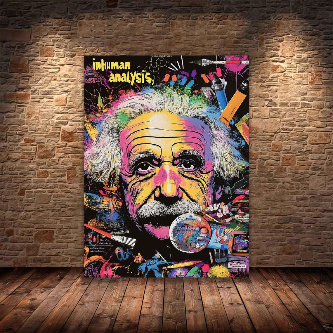 Albert Einstein Pop Art Poster Print - Image 2