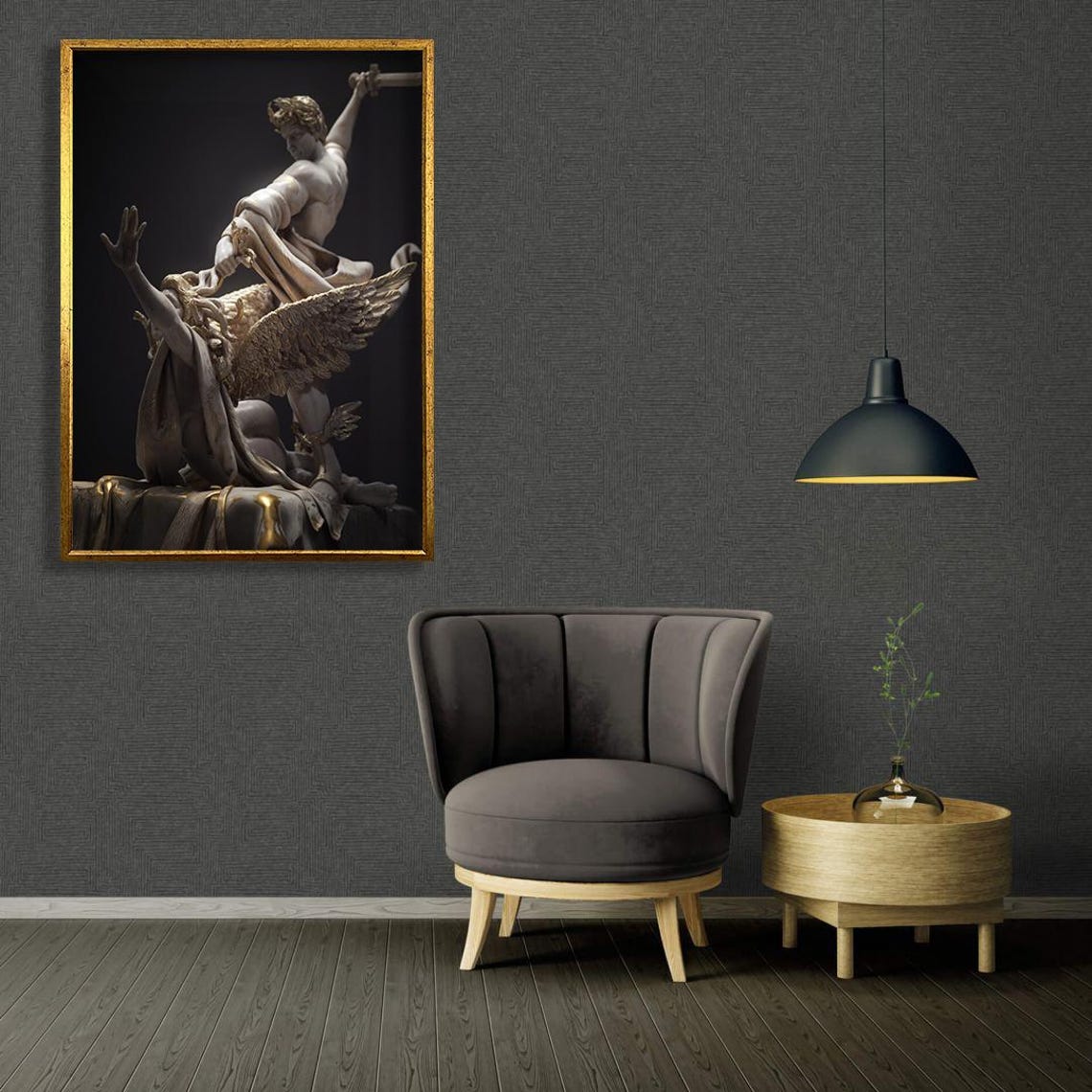 Perseus And Medusa Greek Mythology Statue Classical Marble Art Poster - Image 4
