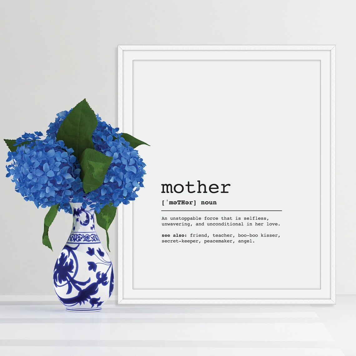 Mother Definition Mother Wall Art Mothers Day Mother Print Mother Poster Mom Print Mothers Day Wall Art Mother Wall Decor