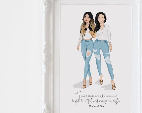 True Friends Are Like Diamonds Best Friend Quote Message Poster