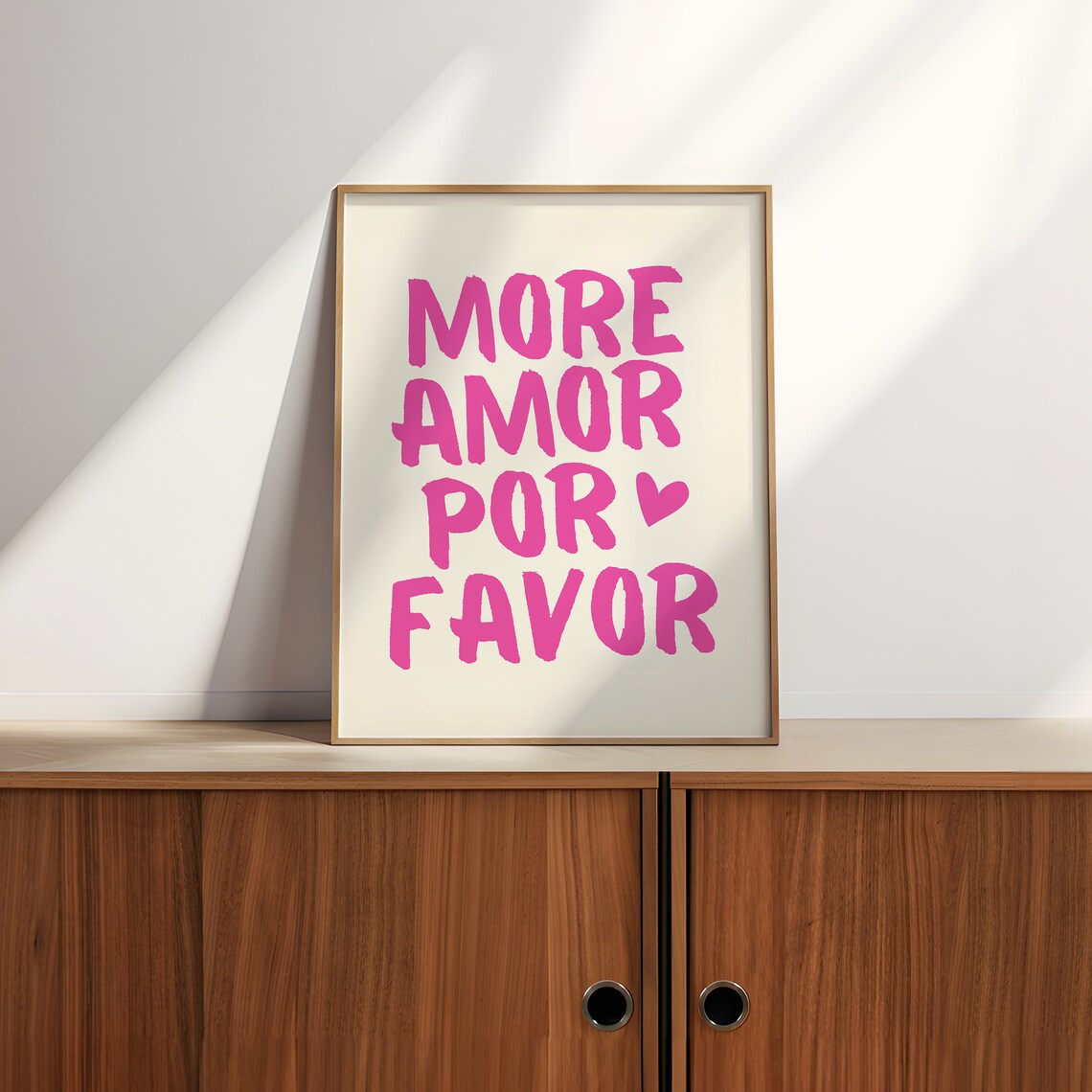 More Amor Por Favor Maximalist Love Quote Poster - Image 2
