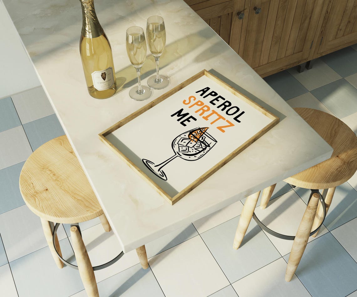 Aperol Spritz Me Orange Cocktail Glass Trendy Italian Poster - Image 4