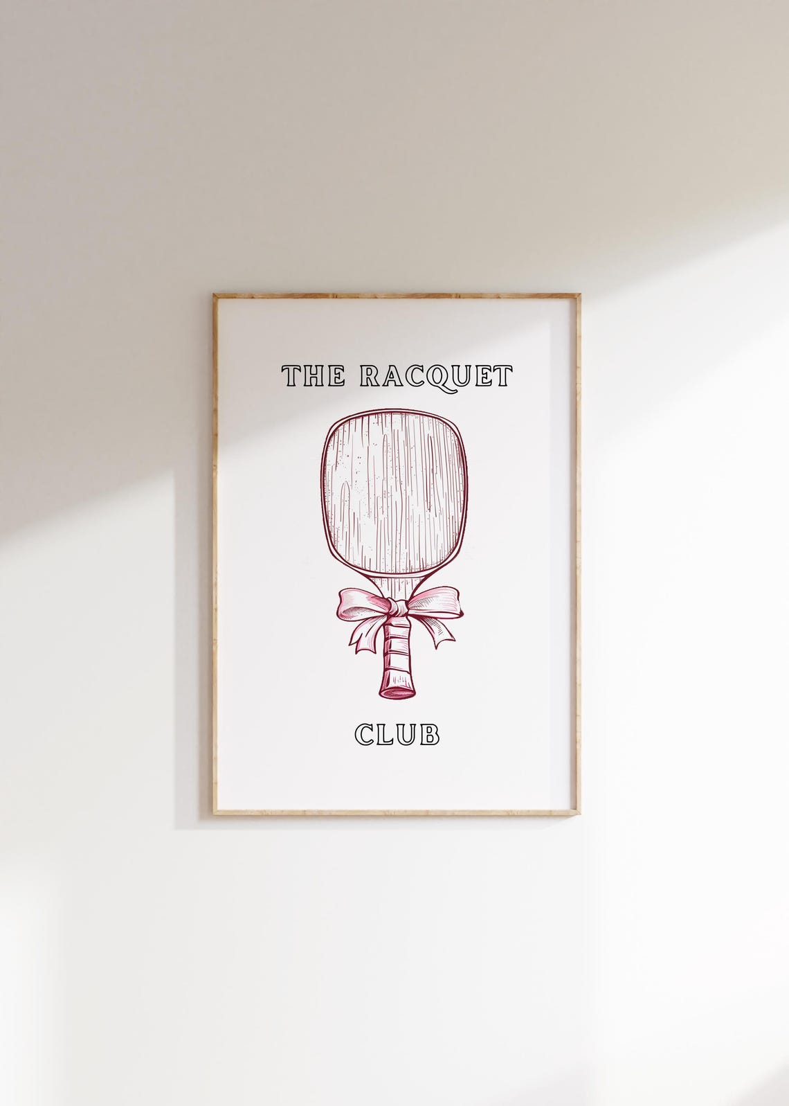The Racquet Club Girly Tennis Print Country Club Aesthetic Wall Art Retro Sport Poster Coquette Room Decor Tennis Art - Image 5